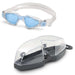 Aqua Sphere Kayenne Blue Lens Compact Fit Swim Goggles, Glitter Powder BLue,Aqua Sphere,Treshers