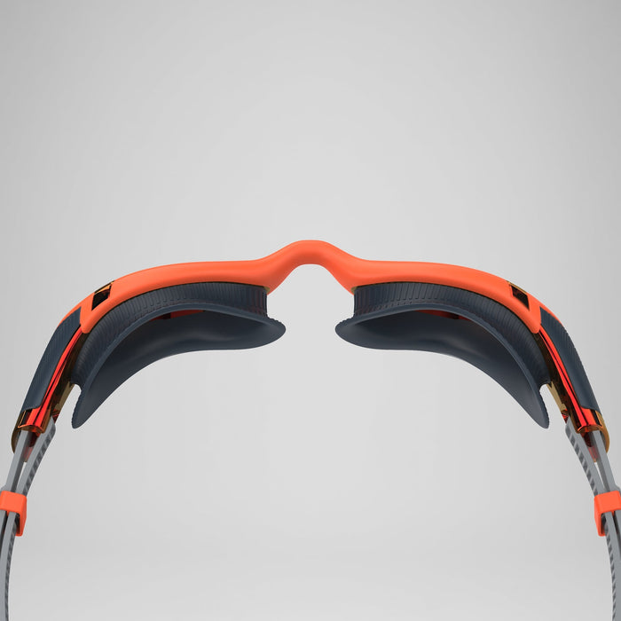 Speedo Biofuse 2.0 Mirrored Goggles, Orange/Grey