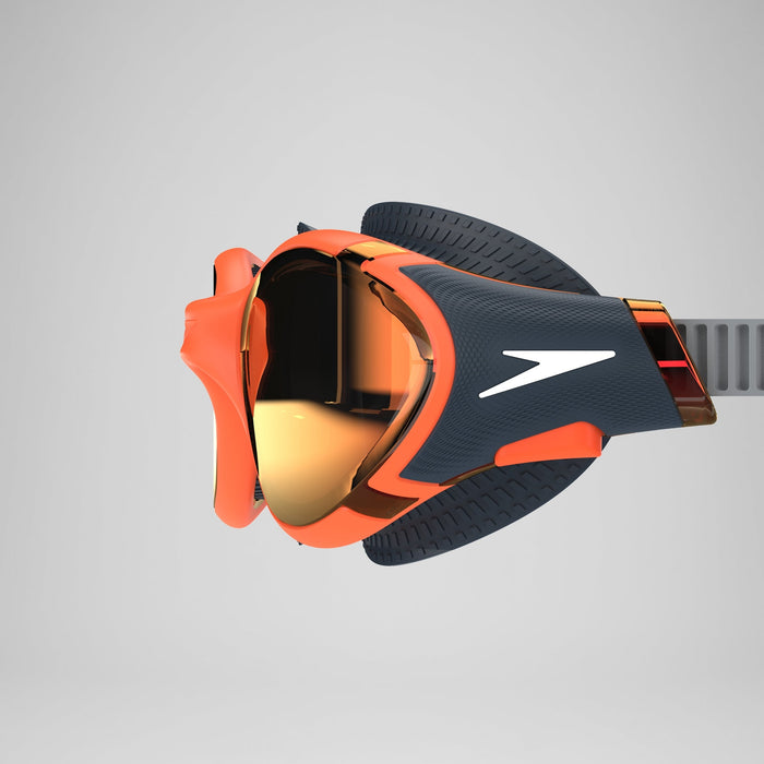 Speedo Biofuse 2.0 Mirrored Goggles, Orange/Grey