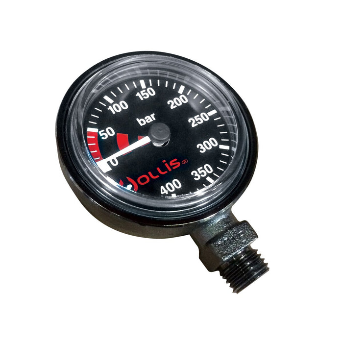 Hollis Low Profile Pressure Gauge Module, Black, BAR