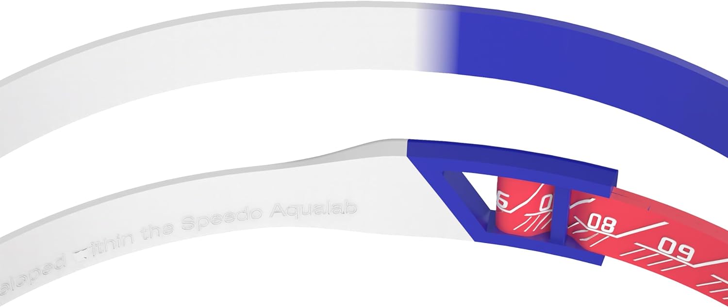 Speedo Fastskin Hyper Elite Mirrored Goggles, Watermelon Red / True Cobalt / White