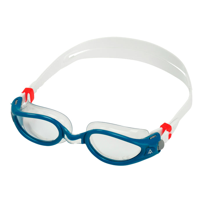 Aqua Sphere Kaiman EXO Clear Lens Swim Goggles, Petrol/Transparent, 197450