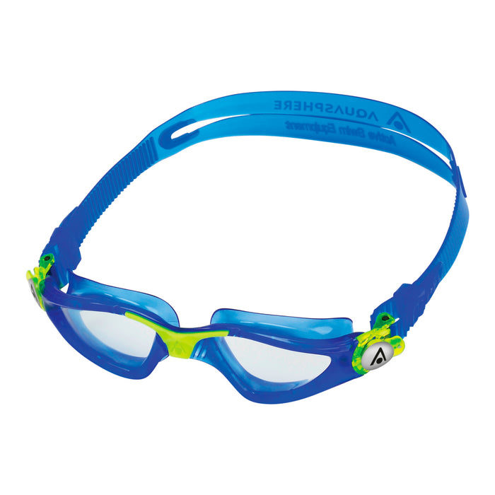 Aqua Sphere Kayenne Junior Clear Lens Swim Goggles, Blue/Yellow, 197180