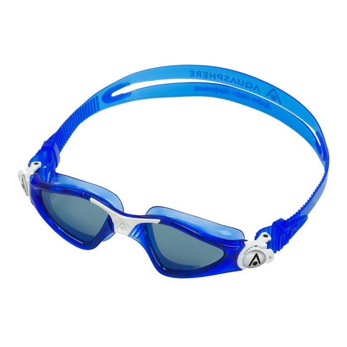 Aqua Sphere Kayenne Junior Smoke Lens Swim Goggles, Navy/White