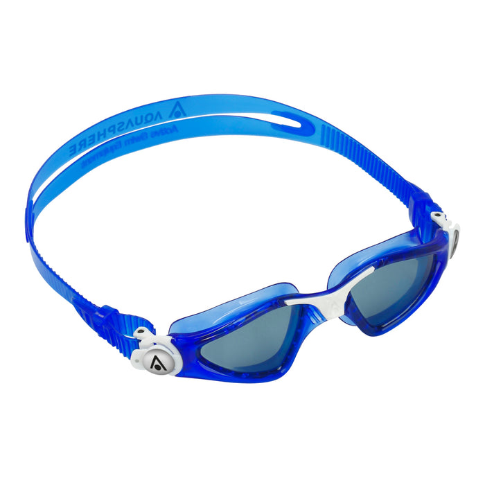 Aqua Sphere Kayenne Junior Smoke Lens Swim Goggles, Navy/White