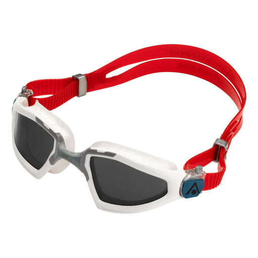 Aqua Sphere Kayenne Pro Photochromatic Lens Swim Goggles, White/Silver/Red,Aqua Sphere,Treshers