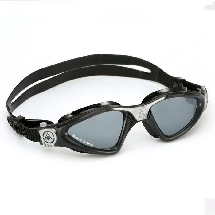 Aqua Sphere Kayenne Smoke Lens Swim Goggles, Black/Silver, 197050,Aqua Sphere,Treshers