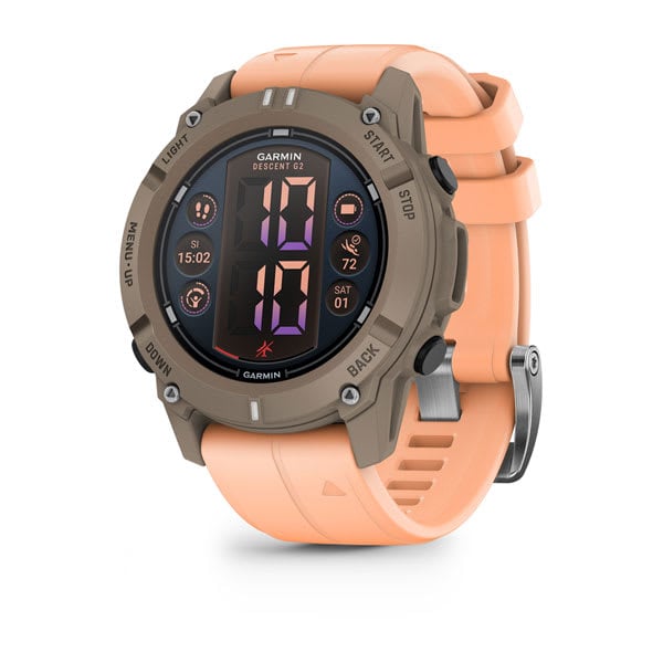 Garmin Descent™ G2 Dive Computer, Paloma with Shell Pink Band