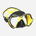 Treshers:Mares X-Vision Liquidskin Chrome Mask,Yellow/Black
