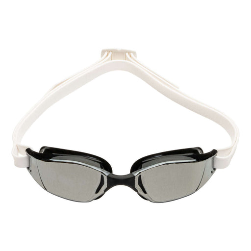 Michael Phelps XCEED Titanium Mirrored Lens Swim Goggles, Black & White, 192270,Aqua Sphere,Treshers