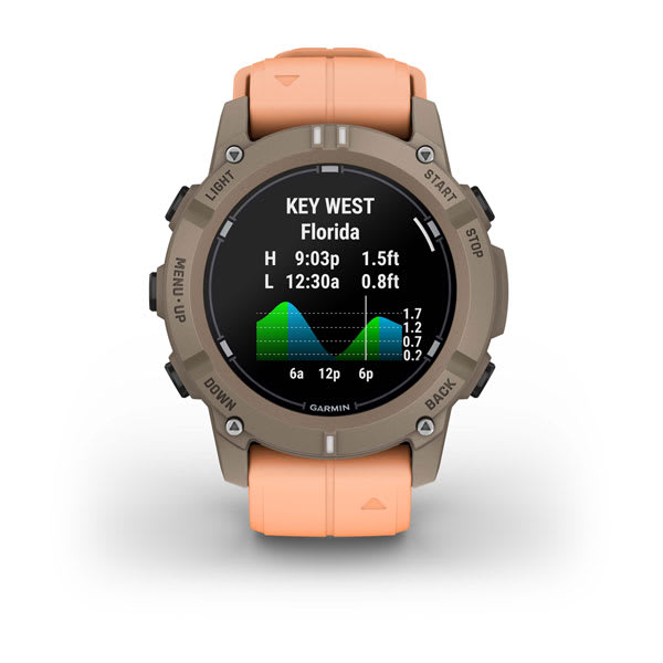 Garmin Descent™ G2 Dive Computer, Paloma with Shell Pink Band