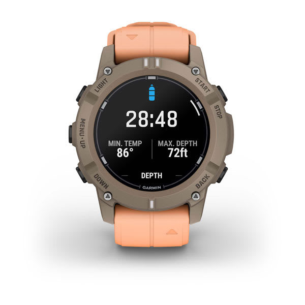 Garmin Descent™ G2 Dive Computer, Paloma with Shell Pink Band
