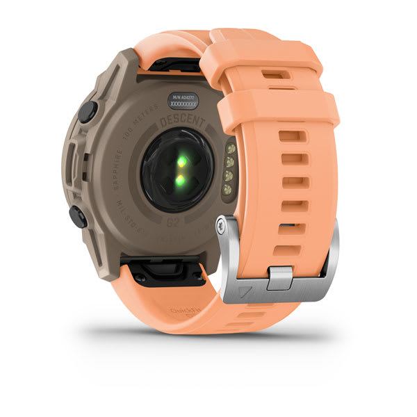 Garmin Descent™ G2 Dive Computer, Paloma with Shell Pink Band