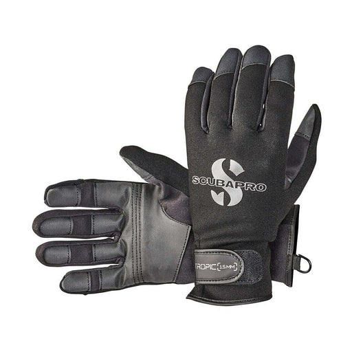 Scubapro Tropic 1.5mm Gloves, Black/Grey,Scubapro,Treshers
