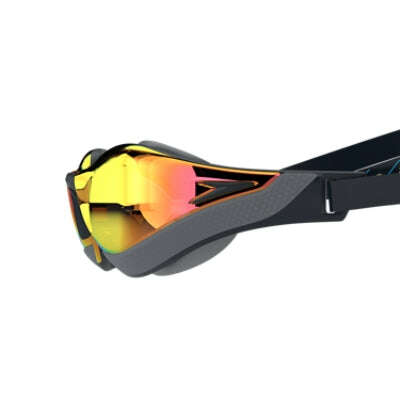fastskin goggles Speedo Fastskin Pure Focus Mirrored Goggles, Black Cool Grey/Ruby — Treshers