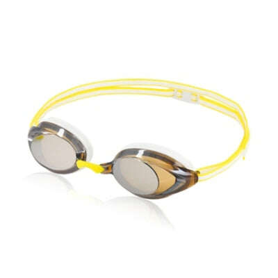 Treshers:Speedo Women's Vanquisher 2.0 Mirrored Swim Goggles,White Amber