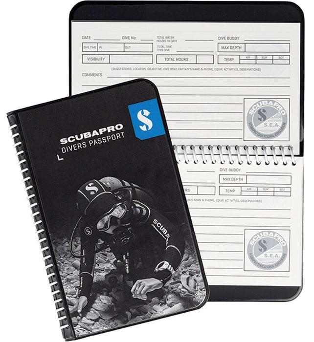 ScubaPro Water Proof Pages Divers Log Book,Scubapro,Treshers