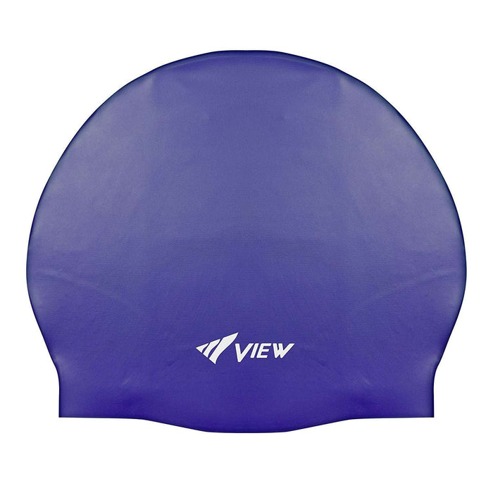 Treshers:Tusa View Swim Cap, Silicone,Navy Blue
