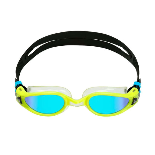 Aqua Sphere Kaiman EXO Blue Titanium Mirror Swim Goggles, Yellow/Clear,Aqua Sphere,Treshers