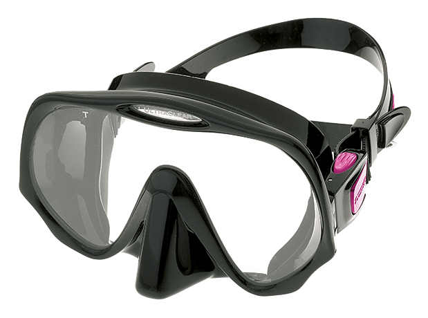 Treshers:Atomic Frameless Mask, Medium Fit,Black/Pink