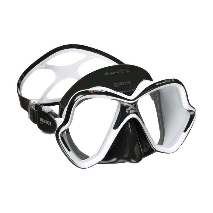 Treshers:Mares X-Vision Ultra Liquidskin Mask,White Black