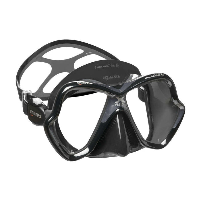 Treshers:Mares X-Vision Ultra Liquidskin Mask,Grey Black