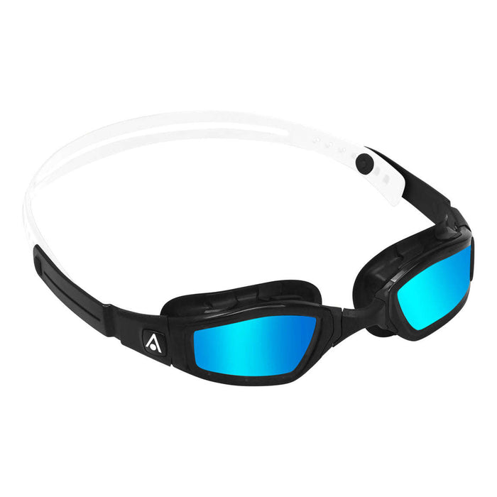 Michael Phelps Blue Titanium Mirrored Ninja Goggles, Black/White, 192230,Michael Phelps,Treshers