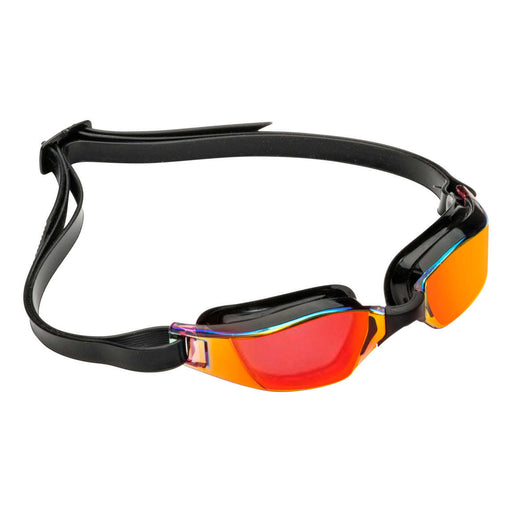 Michael Phelps XCEED Red Titanium Mirrored Lens Swim Goggles, Black, 192300,Aqua Sphere,Treshers