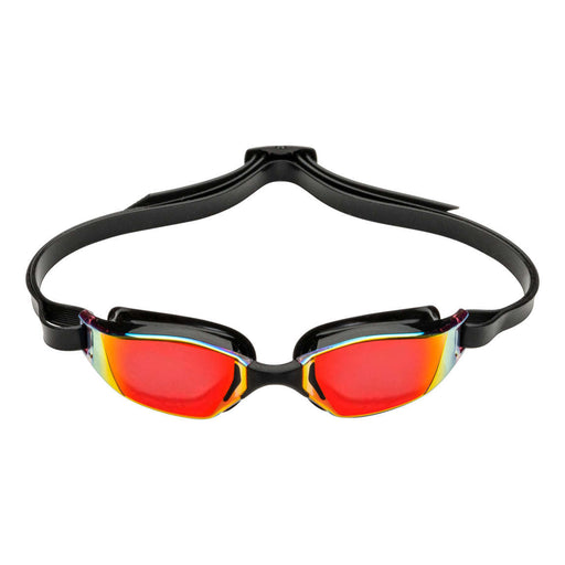 Michael Phelps XCEED Red Titanium Mirrored Lens Swim Goggles, Black, 192300,Aqua Sphere,Treshers