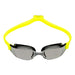 Michael Phelps XCEED Titanium Mirrored Lens Swim Goggles, Black & Yellow, 192280,Aqua Sphere,Treshers