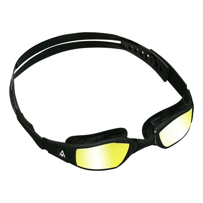 turtle with goggles Michael Phelps Yellow Titanium Mirrored Ninja Goggles, Black, 192240 — Treshers