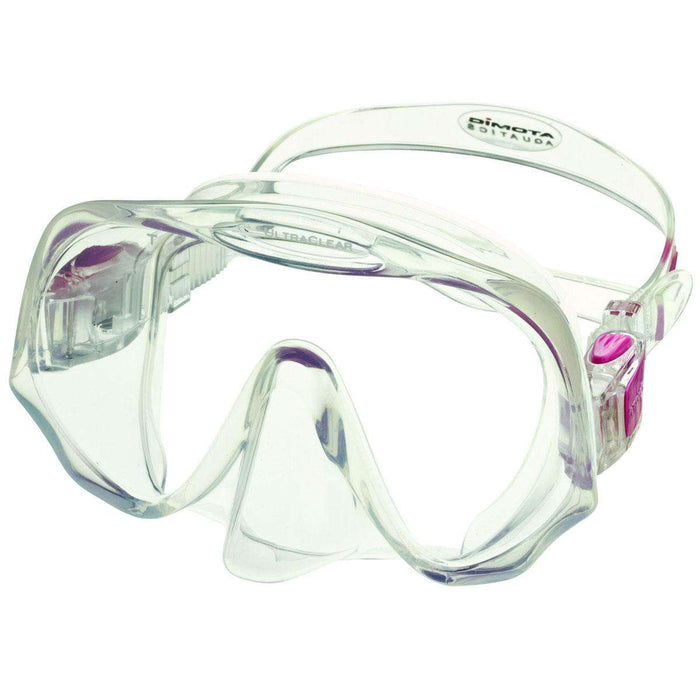 Treshers:Atomic Frameless Mask, Medium Fit,Clear/Pink