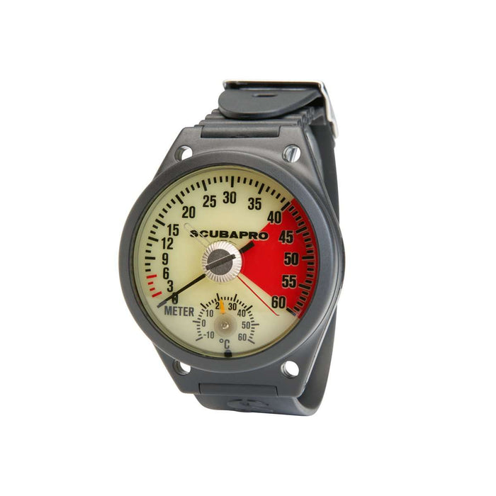 ScubaPro Analog Depth Gauge Wrist, with Armstrap, Metric,Scubapro,Treshers