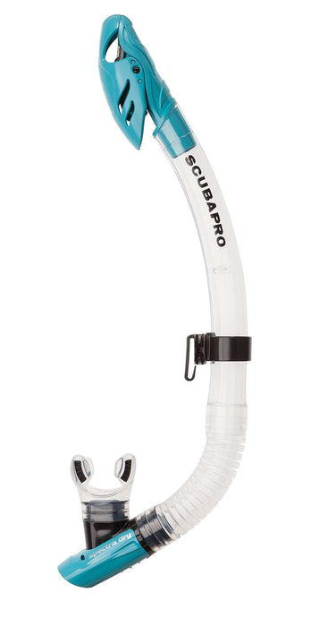 Treshers:Scubapro Spectra Dry Snorkel,Clear/Turquoise