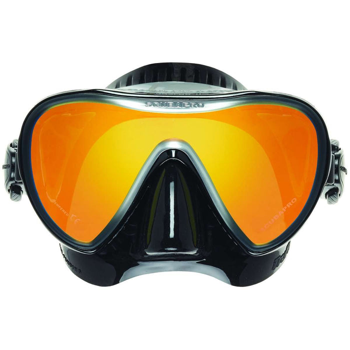 Scubapro Synergy 2 Mirrored Lens Mask, Black/Silver,Scubapro,Treshers