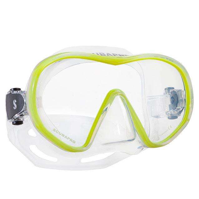 Treshers:Scubapro Solo Mask,Clear/Yellow