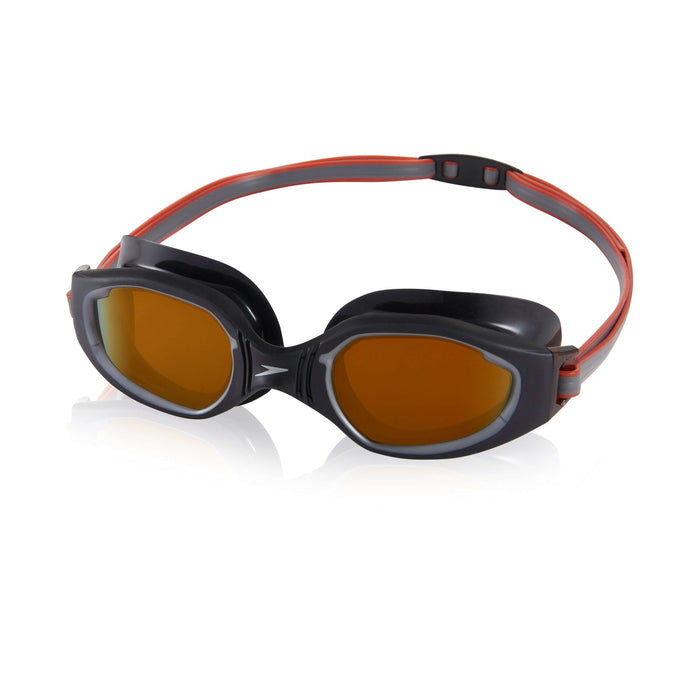 Treshers:Speedo Hydro Comfort Mirrored Goggle,Black/Amber
