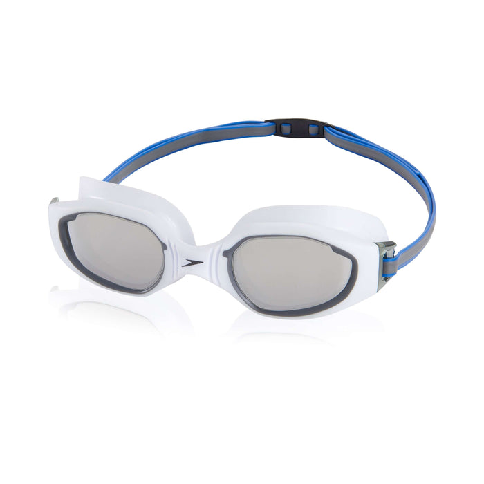 Treshers:Speedo Hydro Comfort Mirrored Goggle,White/Grey