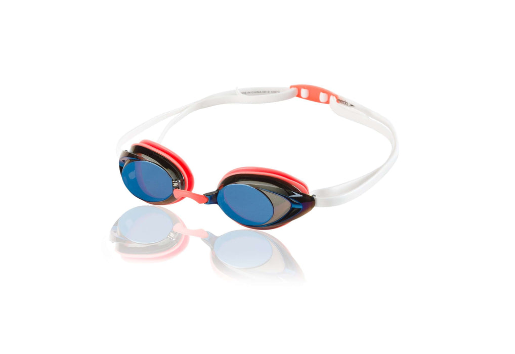 Treshers:Speedo Women's Vanquisher 2.0 Mirrored Goggle,Blue/Orange